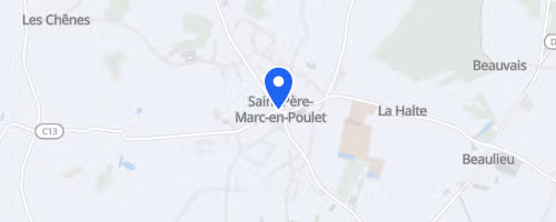 La route du fort CMB - Saint-Père-Marc-en-Poulet